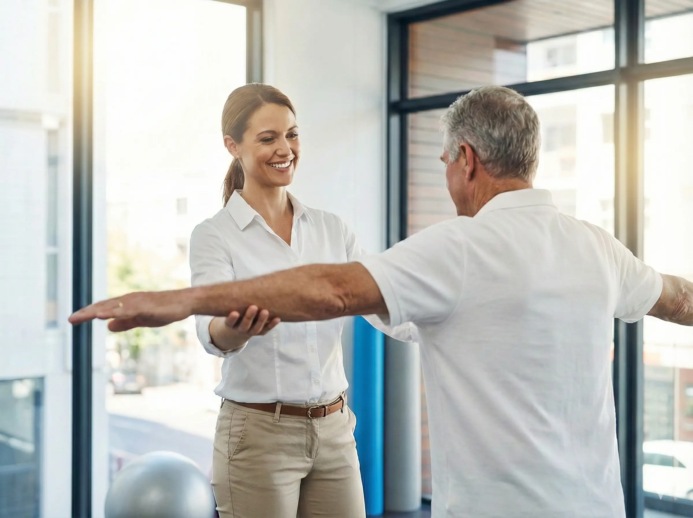 Patient receiving personalized concussion care at Shift clinic